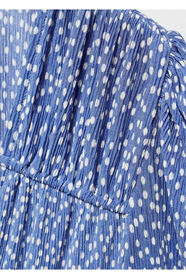 فستان منقوش بفيونكة - 7