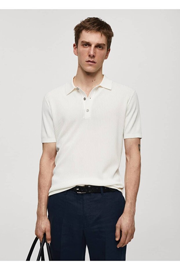 Pamuklu triko polo gömlek - 1