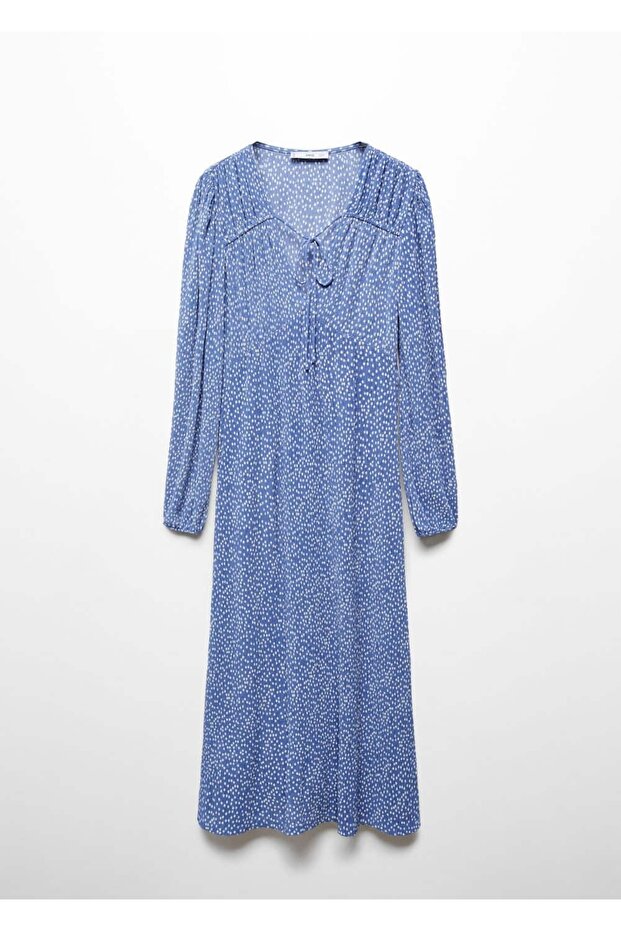 فستان منقوش بفيونكة - 3