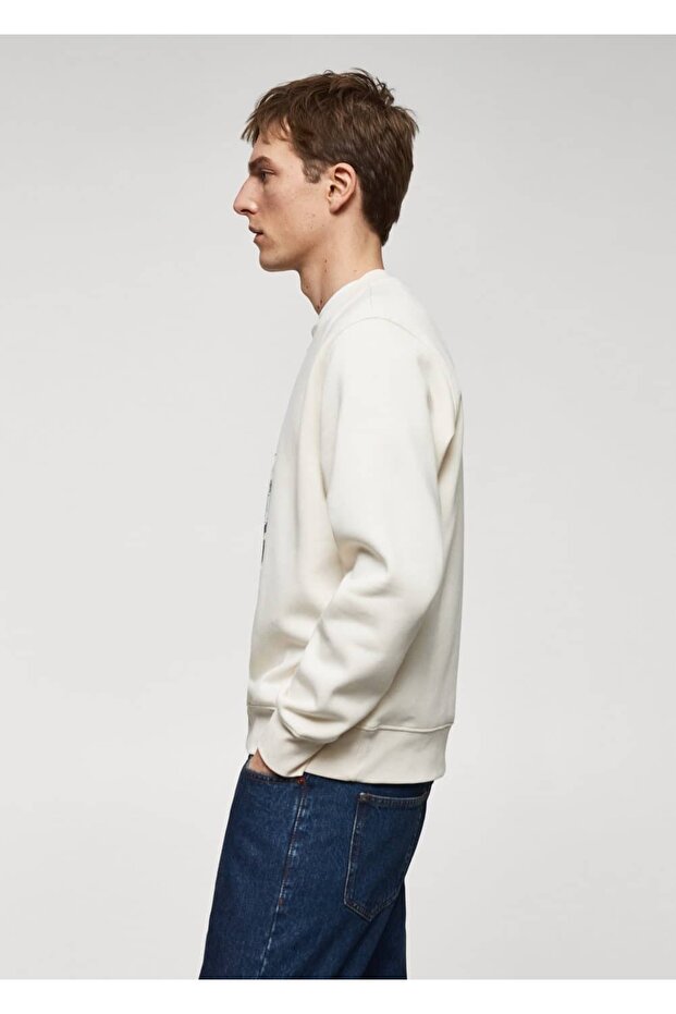 Resim baskılı sweatshirt - 7