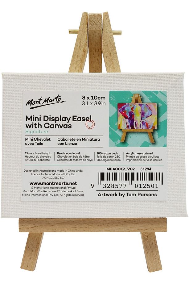 MM Mini Teşhir Şövale Kanvaslı 8x10cm Signature - 5