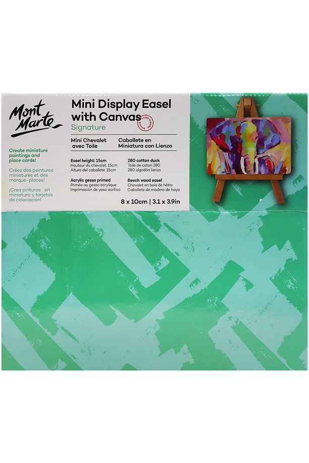 MM Mini Teşhir Şövale Kanvaslı 8x10cm Signature - 6
