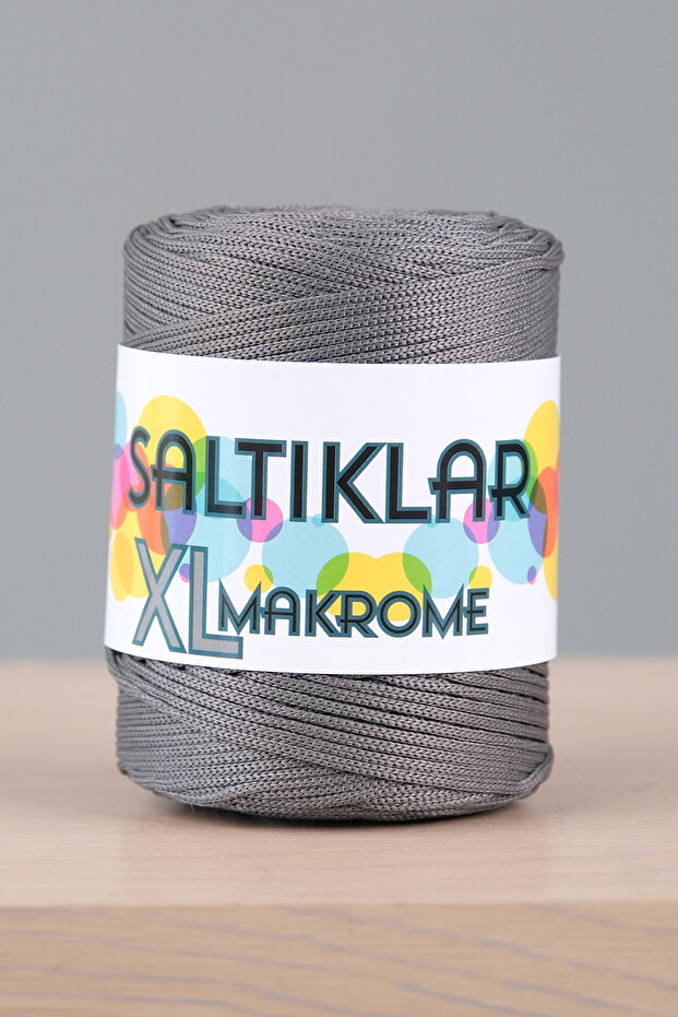 XL Makrome 200Gram 4mm - Premium Polyester Makrome Rope 4mm Dark Gray-420