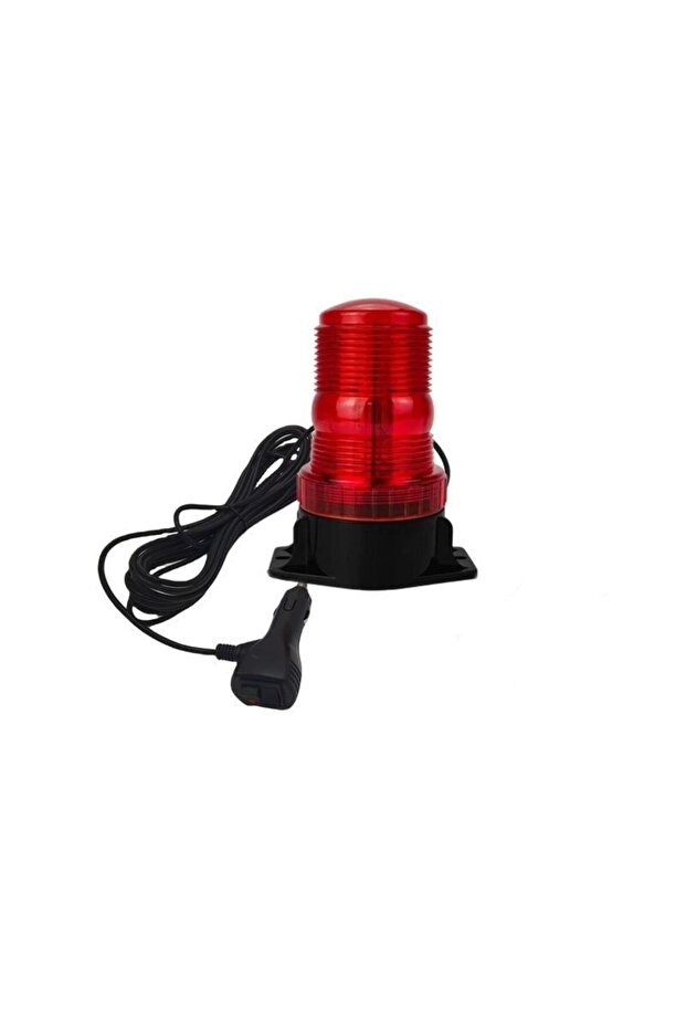 7 Fonksiyonlu Tepe Lambası Çakarlı Mıknatıslı Dikey Model 12-30v Kırmızı / Laık537-2 - 2
