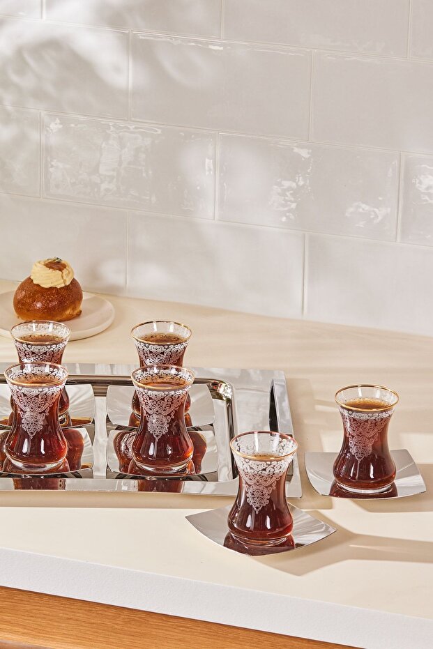 Flava 25 Parça Çelik Çay Seti - 1