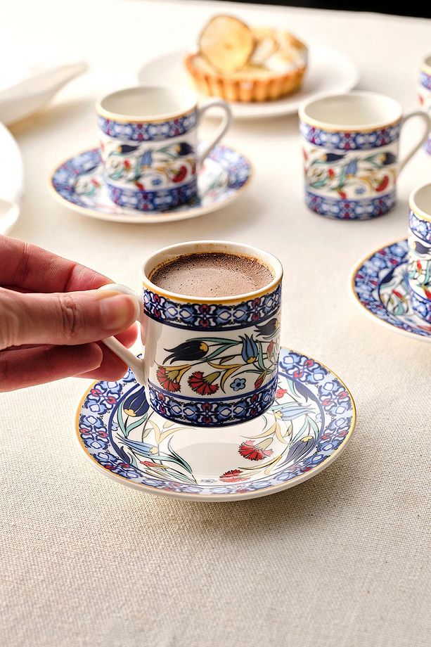 STD Rumeli 6 Kişilik Kahve Fincanı 80 ml Klasik - 2