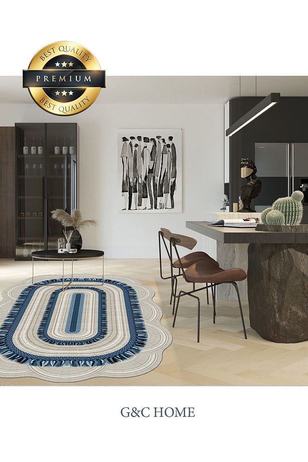 ETNİK KOLLEKSİYONU dijital baskılı yıkanabilir salon mutfak koridor ofis halısı - 1