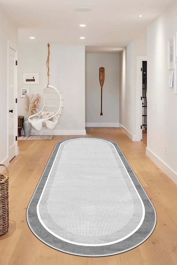 Dijital Kaymaz Yıkanabilir Modern İskandinav Mutfak Halısı Salon Halısı Yolluk - 1