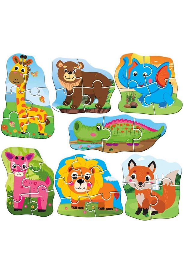 18-36 Ay Hayvanlar Ve Taşıtlar Puzzle Set - 7