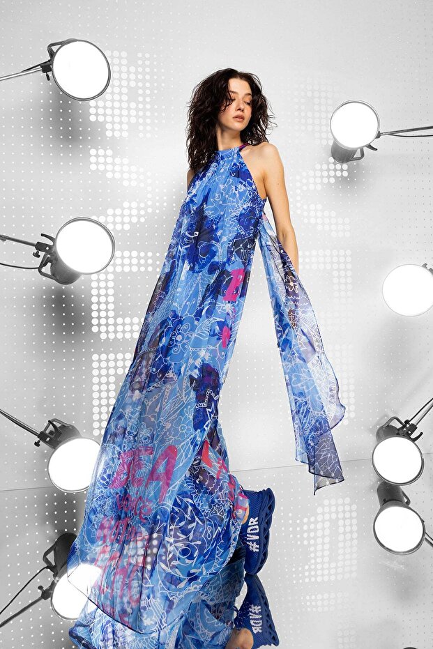 Mavi Elbise 15374 - 6