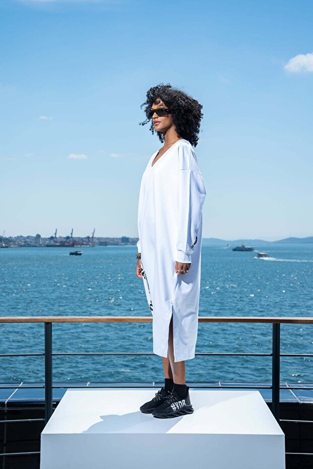 Beyaz Elbise 15002 - 3