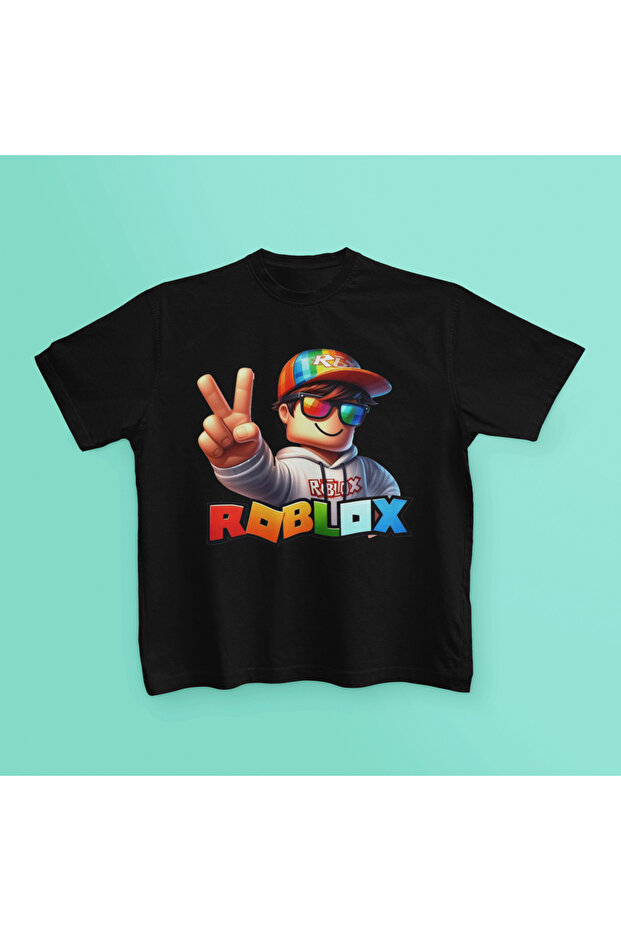 Cool Roblox Printed Cotton Short Sleeve Children's Tshirt
