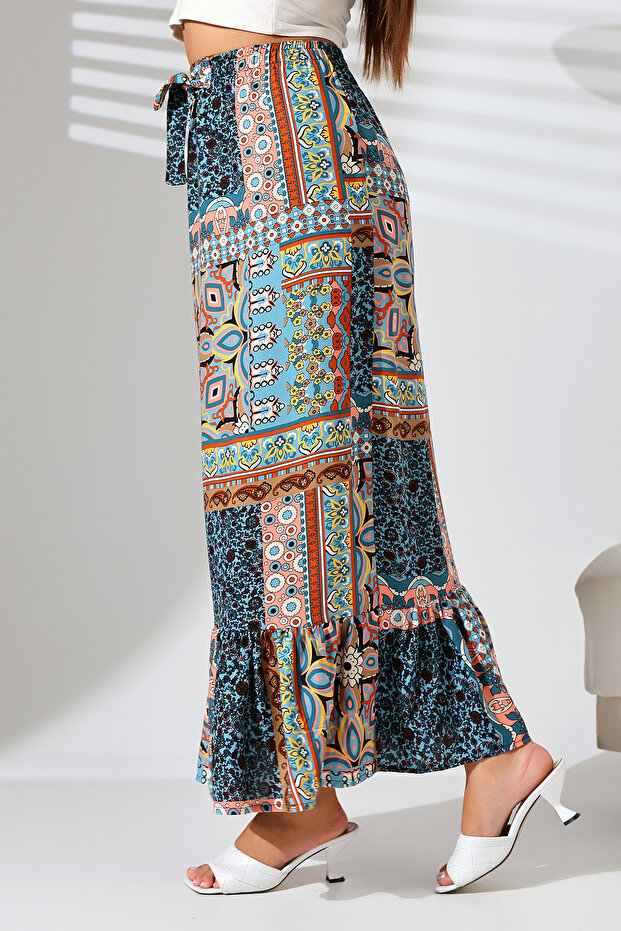 Fusta lungă - cu model etnic - 6