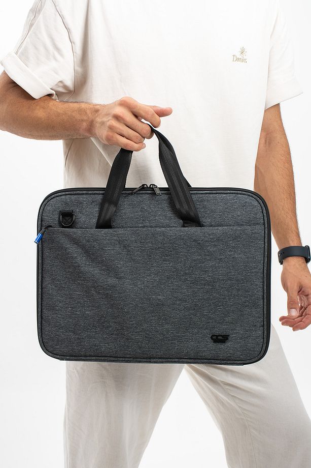 ççs 71423 slim laptop çantası suya dayanıklı  korunaklı GRİ - 3