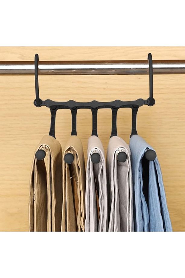 Çok Amaçlı Hareketli 5ın 1 Pantolon Askısı - 3