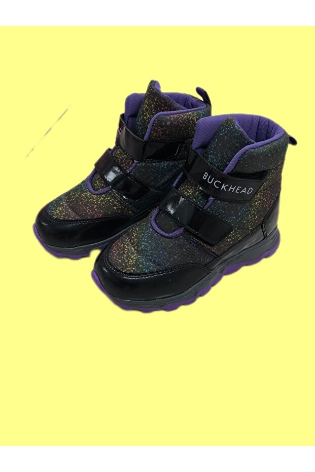 KAFKASLAR SNOWSHELL 4183 cırtlı kız erkek anatomik kaymaz taban kar botu - 5