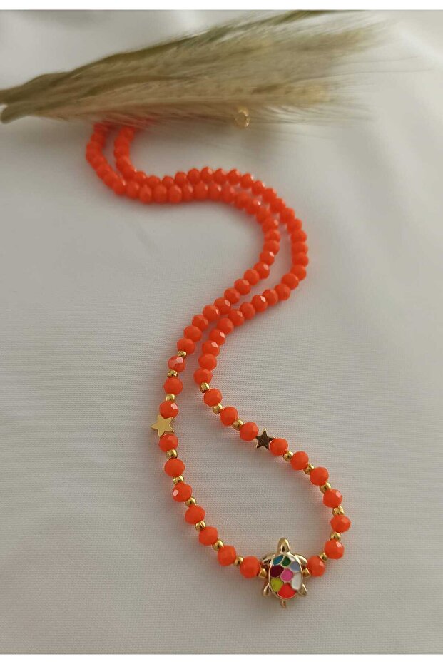 Crystal Necklace with Hood and Star Figures