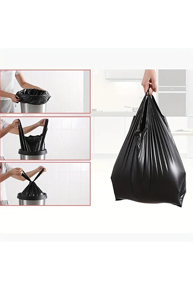 50 Pieces 30x60 Garbage Bag with Black Grips