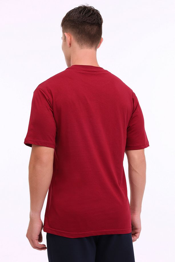 ML MIKE 11CTY107 4PR Bordo Erkek Kısa Kol T-Shirt - 2