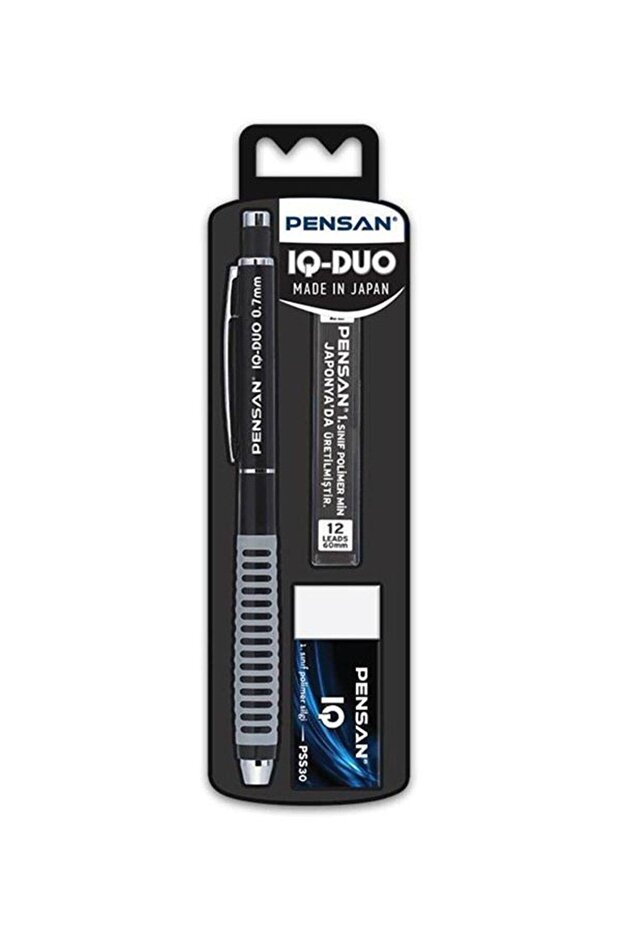مجموعة أقلام Iq-duo 0.7 باللون الأسود