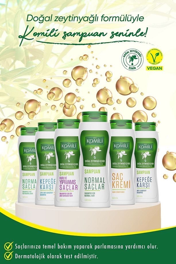 Kuru ve Yıpranmış Saçlar İçin Vegan Temel Bakım Şampuanı 3'lü Set - 3 X 500 ML - 4