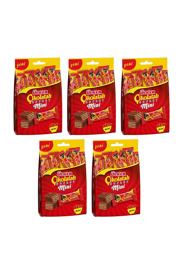 Ülker Çikolatalı Gofret Mini 82 gr x 5 Adet - 1