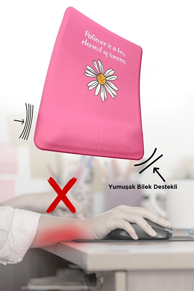 Mouse Pad Baskılı Bilek Destekli - 4