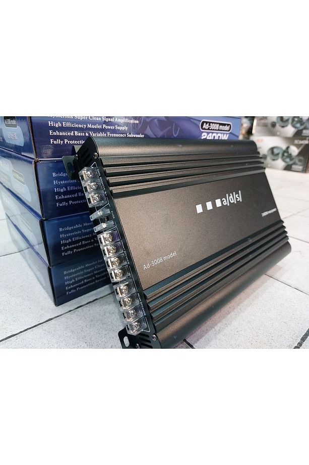 ŞOOK FİYAT ADS AD 3008 MODELİ 2400WAAT 4ÇIKIŞLI ANFİ Uyumlu - 2