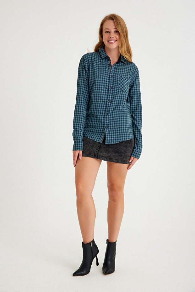 Kadın Oduncu Gömlek - 7