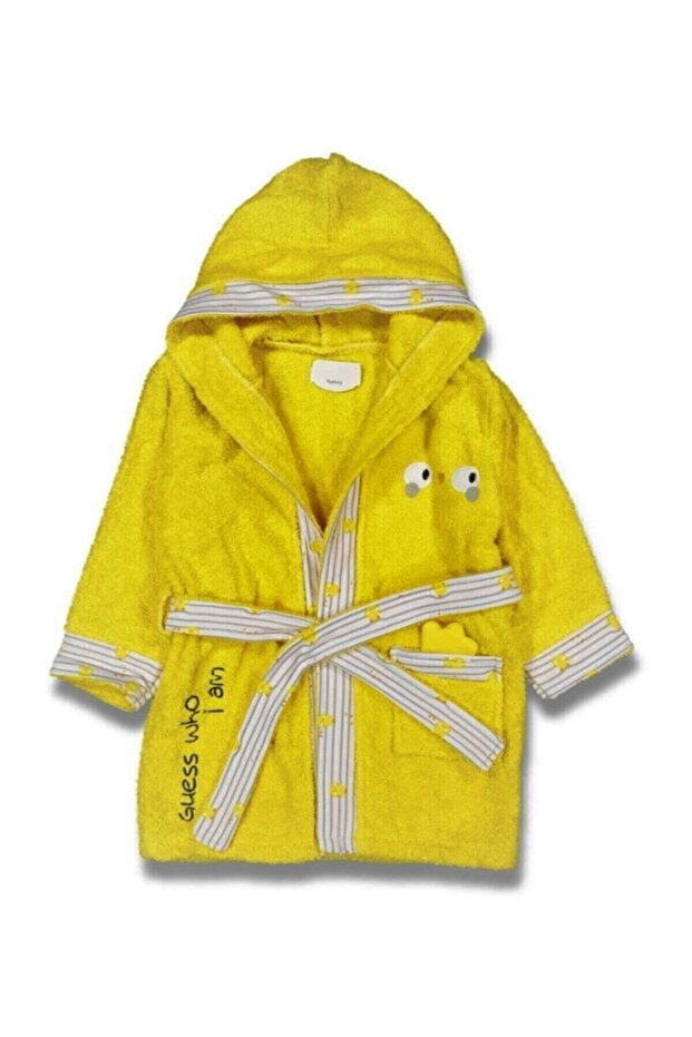 Unisex Children's Yellow Chick Cotton Bathrobe Kam2015428