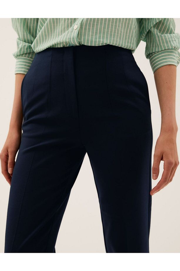 Yüksek Bel Tapered Fit Pantolon - 4