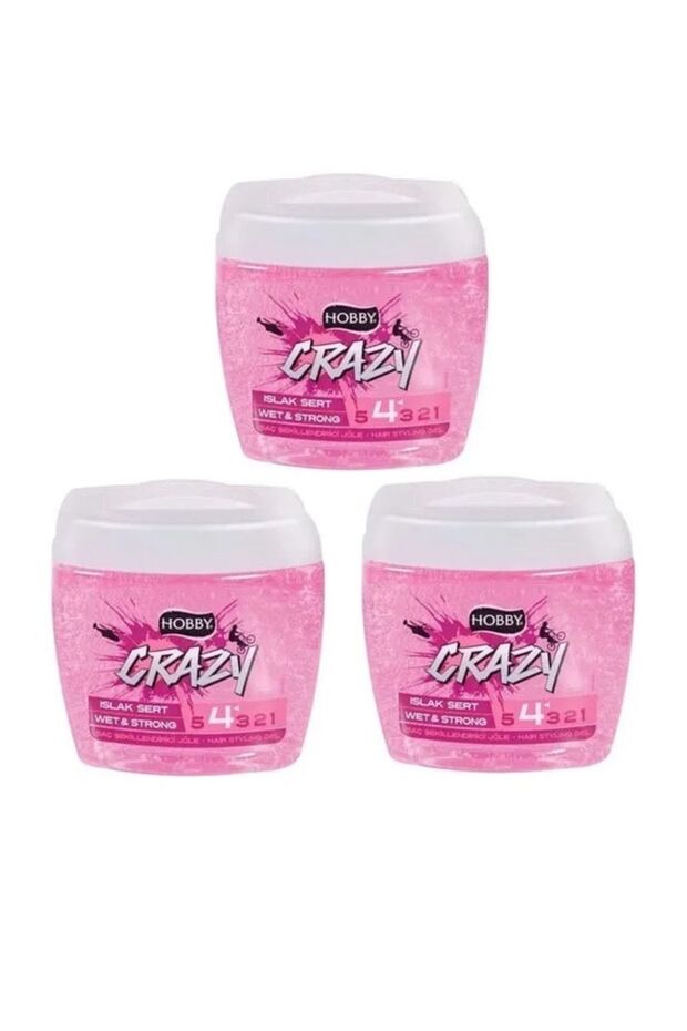 3 X Crazy Jöle Islak Sert 3* 700ml - 1