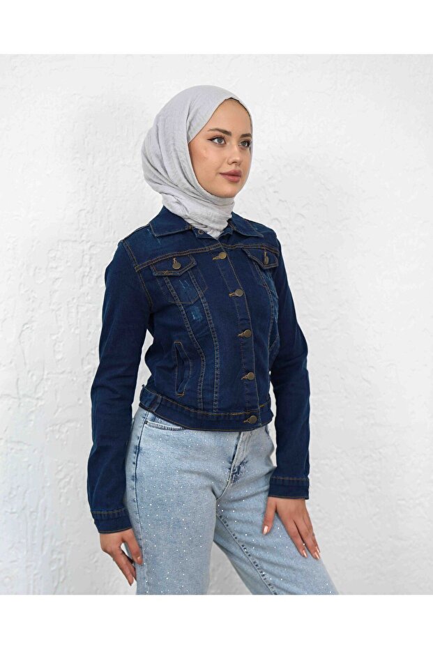 Kısa Kot Ceket - 4