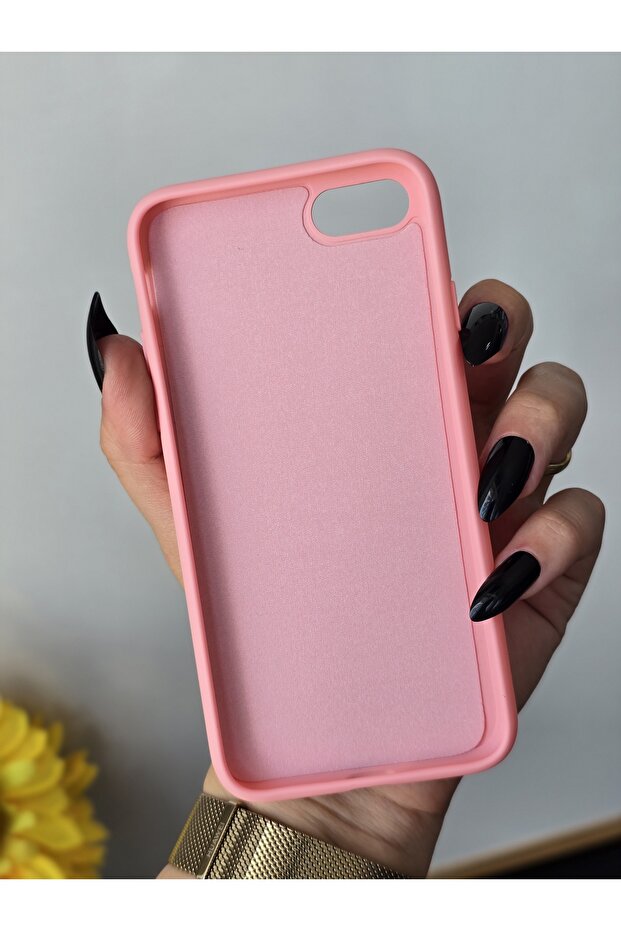 حافظة إطلاق وردية منقوشة متوافقة مع هاتف Iphone 7/8/SE - 4