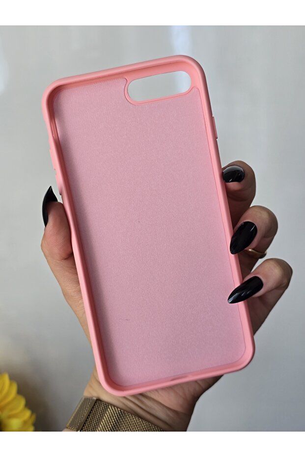 حافظة إطلاق وردية منقوشة متوافقة مع هاتف Iphone 7 Plus / 8 Plus - 4