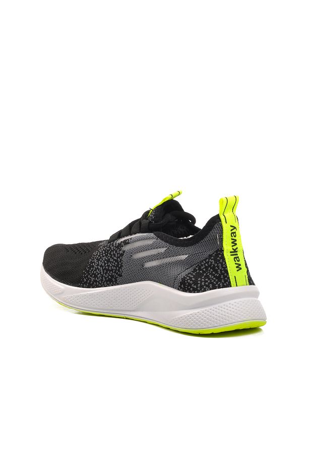 Ravello Siyah-Beyaz-Fosfor Sarı Fileli Unisex Spor Ayakkabı - 4