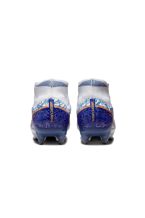 Zoom Mercurial Superfly 9 Elite CR7 SG-Pro Anti-Clog Traction Beyaz Erkek Krampon - 6