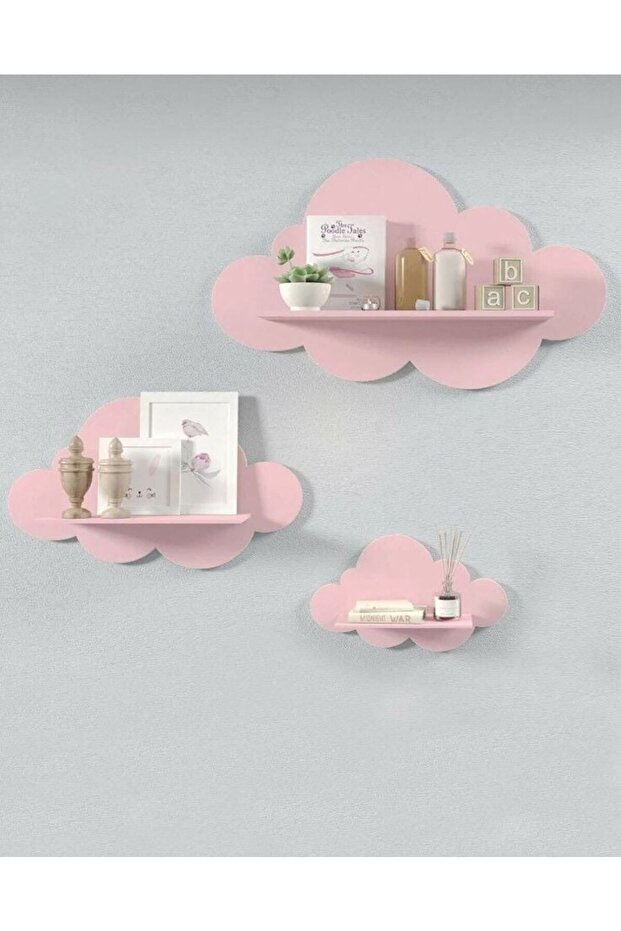 مجموعة رفوف بينك كلاود 3 قطع - 1