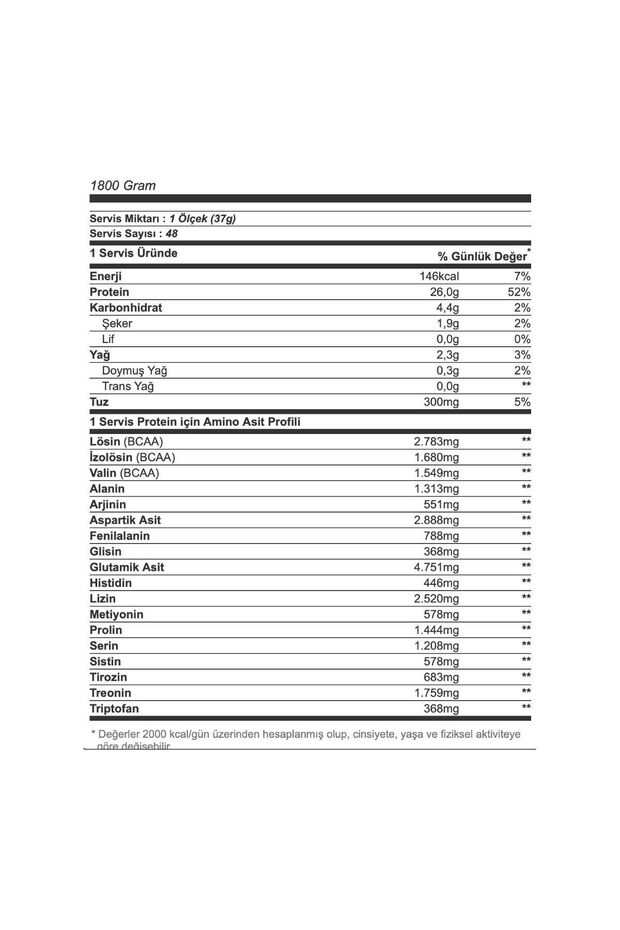 Whey Protein Complex %100 1800 Gr-Çikolata - 3