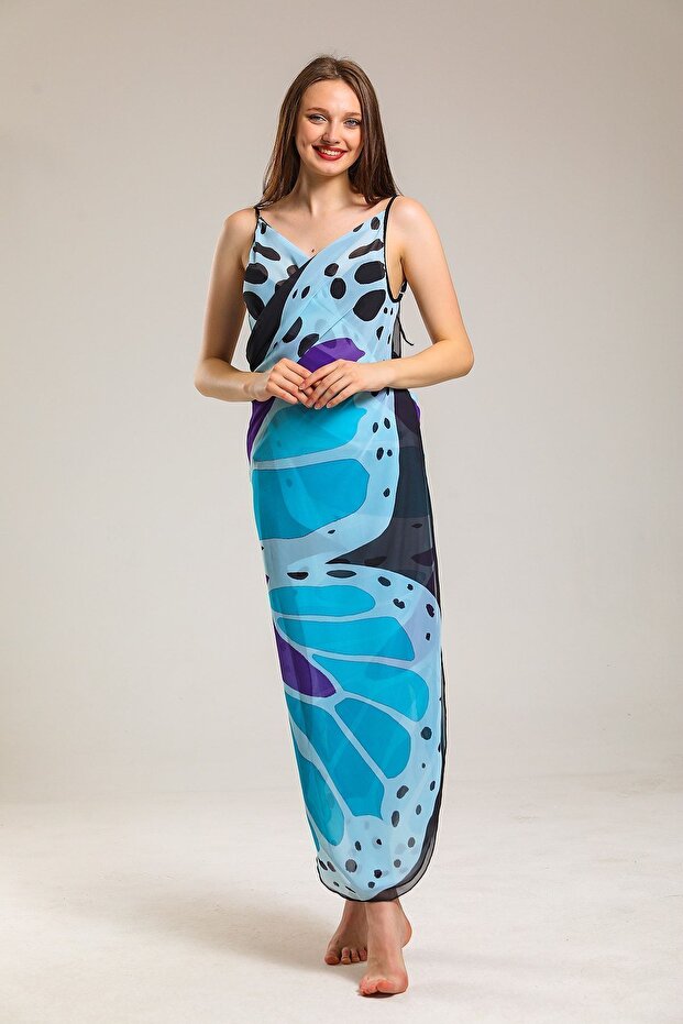 Butterfly Patterned Pareo - 4