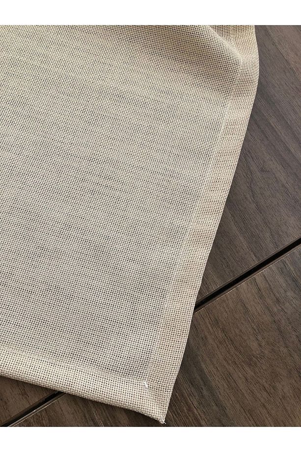 Kapicino Renk Linen Kumaş 12 Peçete 1 Runner Servis Takımı - 6