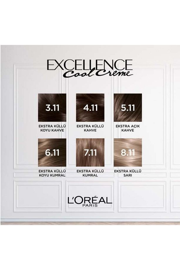 L'Oréal Paris Excellence Cool Creme 6.11 Ekstra Küllü Koyu Kumral Saç Boyası - 3