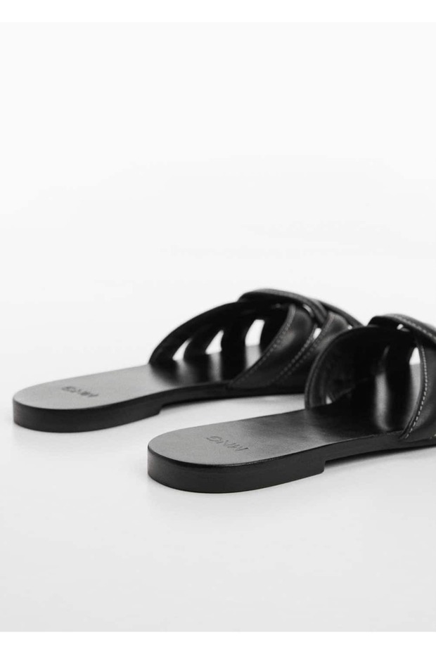 Deri bantlı sandalet - 4