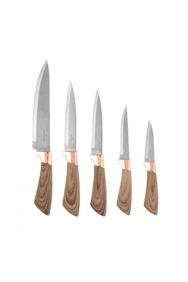 Wave Brown 6 Parça Bıçak Seti - 4