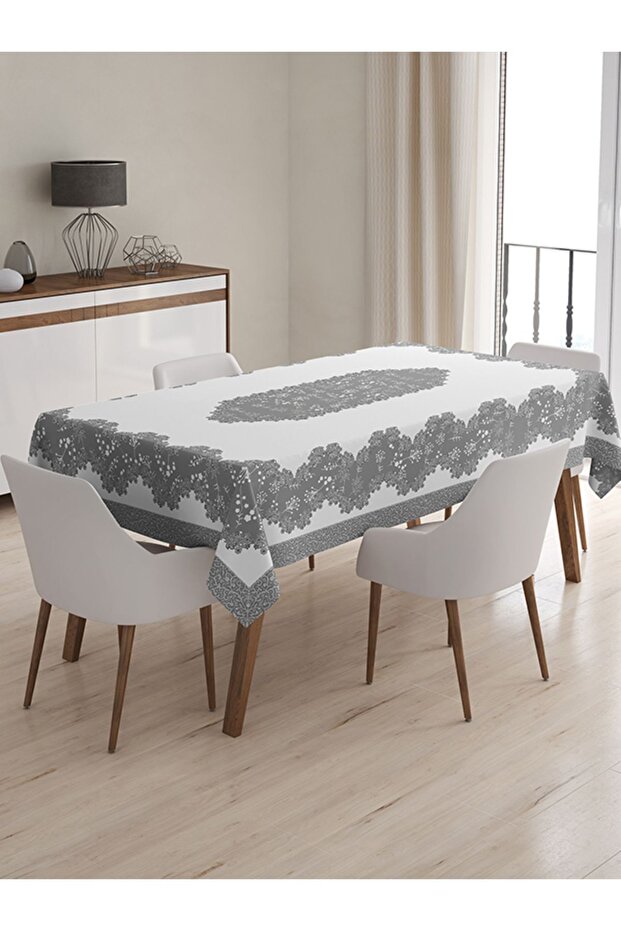 مفرش طاولة عملي منقوش مناسب للاستخدام اليومي - 1