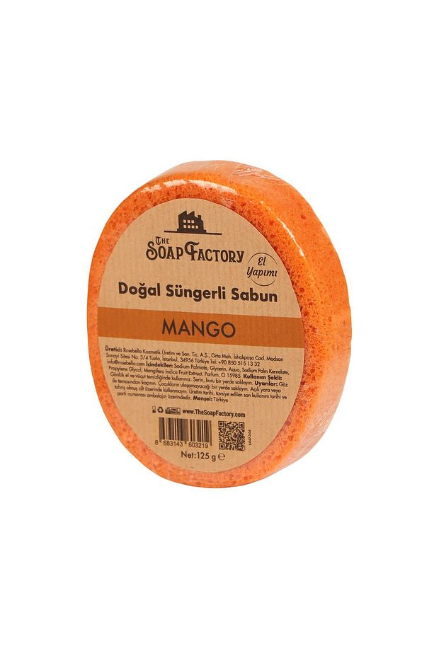 Doğal Süngerli MANGO Sabunu 125 g - Lüks - Tüm Cilt Tipleri İçin - 3