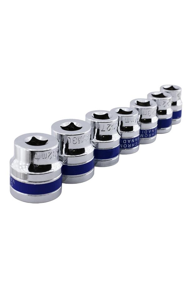 Lokma Takımı 24 Parça Uzatma T Kolu Buji Araç Tamir Cırcırlı Chrome Vanadium 1/2 Dr Socket Set - 5