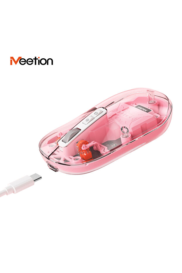 | BTM005 | Saydam Ofis Mouse | 2.4G Kablosuz + Çift Bluetooth | Sessiz Tıklama | 2400 DPI (Pembe) - 5