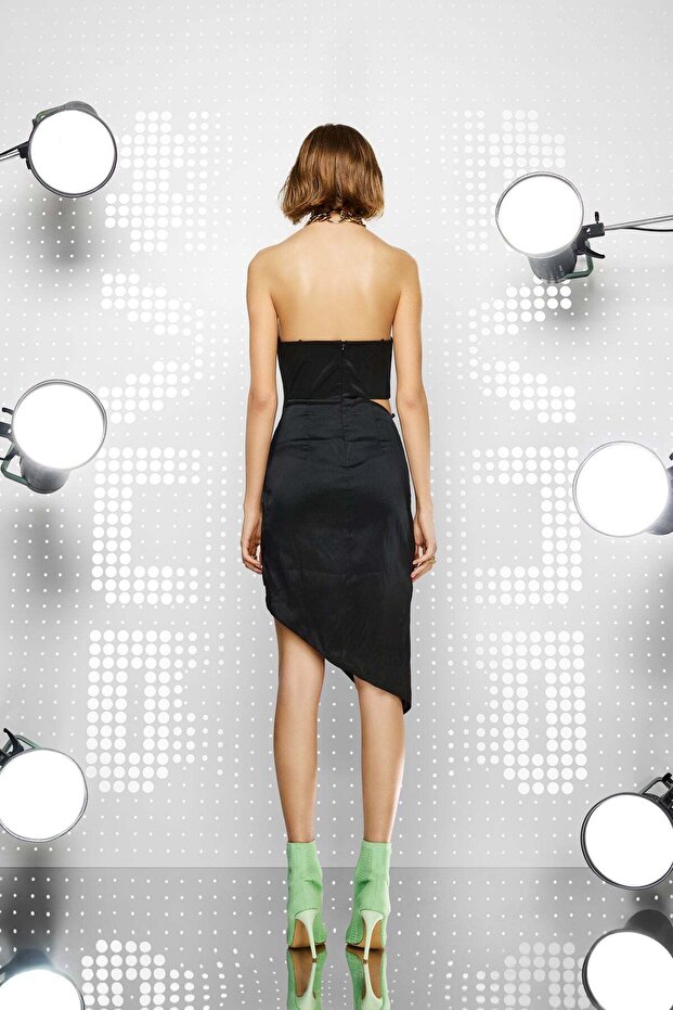 Siyah Elbise 15324 - 4