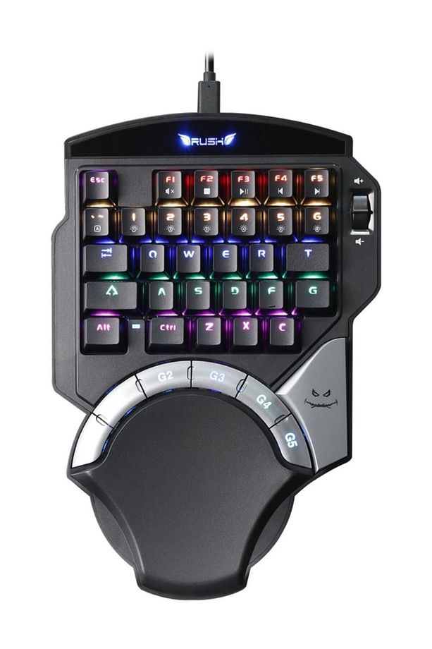 Haymaker Rk95 Mavi Switch Rgb Makrolu Mini Tek El Mekanik Oyuncu Klavyesi - 2